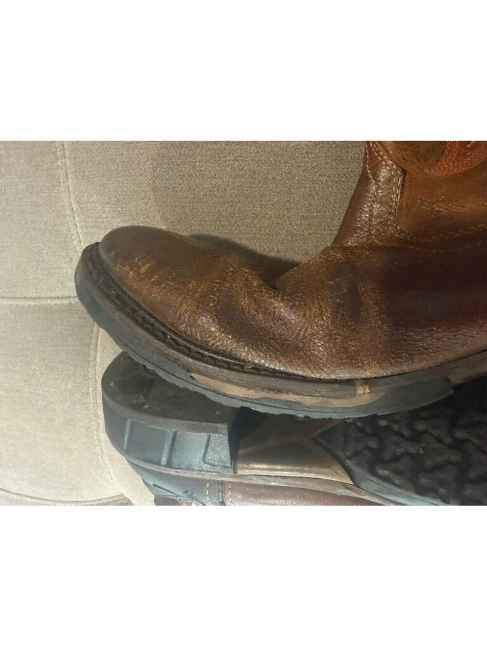 Justin Workboots Mens 14EE Brown Leather Western Boots